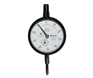 Dial Gauge, end Cover with Eyelet, ISO Version, 10 mm, 0.01 mm