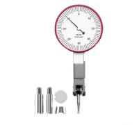 Dial Gauge Precision 0.002 mm Reading for Metal Dial Gauge Brass for Core Chrome Housing Dial Gauge for Tight Spaces 0.82 mm Touch Tip Length Dial Gauge Range 0-0.8 mm for Resolution (Small 0-0.8 mm)