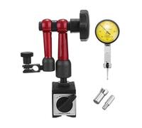Dial Indicator, Dial Indicator Magnetic Holder Dial Bore Gauge Magnetic Stand Base Micrometer Measure Tools Hour Type Indicator Comparator Watch(Set)