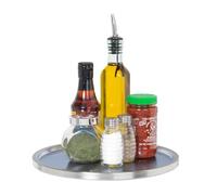 Dial Industries, Inc. Lazy Susan Stainless Steel Turntable Organizer, Single Tier