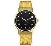 Dial Ladies High-end Stainless Watch Leisure Watch Luminous Women's Watch 24 Hour Watches (D, One Size)