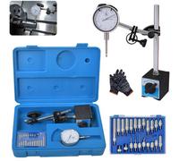 Dial Test Indicator Dti Gauge With Magnetic Base Stand Clock Gauge & 22Pc Probes
