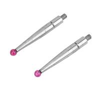 Dial Test Indicator Probe Tungsten Steel Ruby 2PCS High Precision Durable Measuring Tool for Machinists Engineers Metalworkers 2 x 0.2 x 0.1cm (Ruby Needle*2)