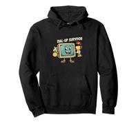 Dial-Up Survivor Retro Computer Internet Nostalgia Pullover Hoodie