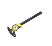 Dial Vernier Caliper, Lightweight Precise Plastic Measuring Tool for Workshop Yellow 0 to 150mm 0.1mm Reading Angle Measuring Caliper Portable 1 Piece