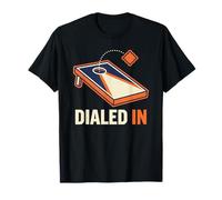 Dialed in Cornhole Player Vintage Bean Bag Toss Game Design T-Shirt