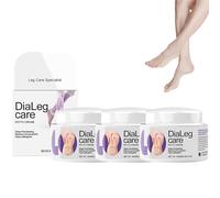 DiaLeg Care Cream, Advanced Multi-Ceramide Night Cream, Varicose Veins Cream for Legs, Leg Care Moisturiser, Helps Cramps, and Leg Pain, for All Skin Types (3pcs)