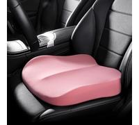 DIALFA Car Seat Cushion for Fiat Bravo 2007-2014, Ergonomic Memory Foam Seat Booster, Non-Slip Design for Comfort Support, for Cars, SUVs Trucks, Car Accessory,B Pink