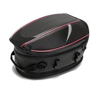 DIALFA Motorcycle Tail Bag for Triumph Trident 660 2021-2024, Moto Tail Bag Waterproof Expandable Motorcycle Panniers Box Motorbike Saddlebag Travel Luggage Accessories,A Red