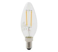 Diall 1.8W 250Lm Clear Candle Warm White Led Filament Light Bulb, Pack Of 6