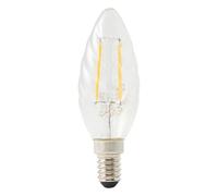 Diall 1.8W 250Lm Clear Twisted Candle Warm White Led Filament Light Bulb