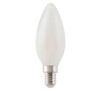 Diall 1.8W 250Lm Milky Candle Warm White Led Filament Light Bulb, Pack Of 6