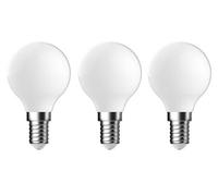 Diall 1.8W 250Lm Milky Mini Globe Warm White Led Filament Light Bulb, Pack Of 3