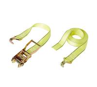 Diall 2 Hook Yellow Ratchet Tie Down & Hook (L)4.5M (W)35mm
