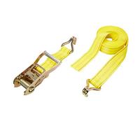Diall 2 Hook Yellow Ratchet Tie Down & Hook (L)6M (W)50mm