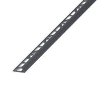 Diall Anthracite 9mm Round Edge Pvc Tile Trim