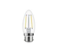 Diall B22 1.8W 250Lm Clear Candle Neutral White Led Filament Light Bulb