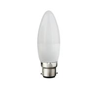 Diall B22 4.2W 470Lm Frosted Candle Neutral White Led Dimmable Light Bulb