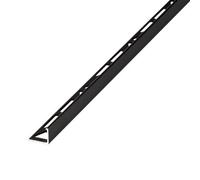 Diall Black 12.5mm Straight Aluminium Tile Trim
