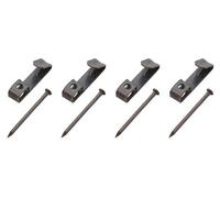 Diall Black Antique Effect No. 1 Picture Hook (W)5mm, Pack Of 4