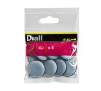 Diall Black & Grey Eva & Ptfe Glide (Dia)30mm, Pack Of 8