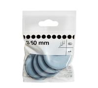 Diall Black & Grey Eva & Ptfe Glide (Dia)50mm, Pack Of 4