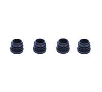 Diall Black Plastic Insert Cap (Dia)18mm, Pack Of 4