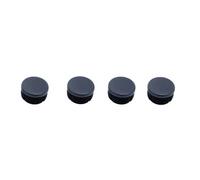 Diall Black Plastic Insert Cap (Dia)23mm, Pack Of 4