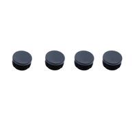 Diall Black Plastic Insert Cap (Dia)26mm, Pack Of 4
