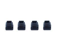 Diall Black Plastic Insert Cap (L)17mm (W)17mm, Pack Of 4