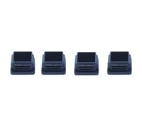 Diall Black Plastic Insert Cap (L)28mm (W)28mm, Pack Of 4