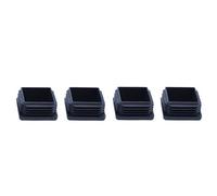 Diall Black Plastic Insert Cap (L)37mm (W)37mm, Pack Of 4