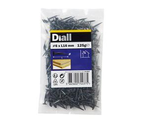 Diall Black Tack (L)16mm (Dia)6mm 125G