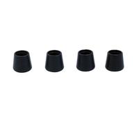 Diall Black Thermoplastic Vulcanizates (Tpv) Leg Tip (Dia)18mm, Pack Of 4