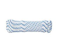 Diall Blue & White Polypropylene Braided Rope, (L)20M (Dia)6mm