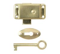 Diall Brass-Plated Cabinet Catch (L)51mm (W)25mm