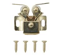 Diall Brass-Plated Carbon Steel Double Roller Catch 28mm (W)