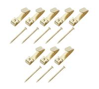 Diall Brass-Plated No. 2 Picture Hook (W)6mm, Pack Of 8