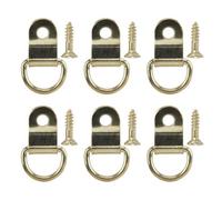 Diall Brass-Plated Small Picture Hook, Pack Of 6