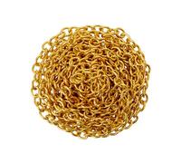 Diall Brass-Plated Steel Signalling Chain, (L)2.5M (Dia)1.1mm