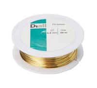 Diall Brass Wire, (L)50M (Dia)0.8mm