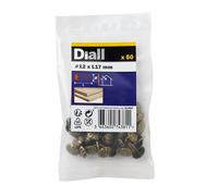 Diall Bronze-Plated Upholstery Nail (L)12mm, Pack Of 50