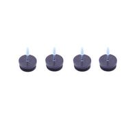 Diall Brown Felt, Polyester (Pes), Polypropylene (Pp) & Steel Nail-In Glide (Dia)25mm, Pack Of 4