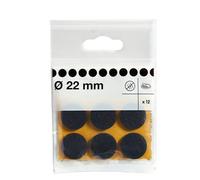 Diall Brown Felt Protection Pad (Dia)22mm, Pack Of 12