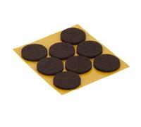 Diall Brown Felt Protection Pad (Dia)25mm, Pack Of 8