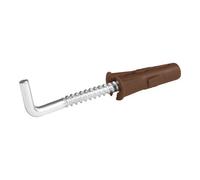 Diall Brown L Hook With Wall Plug (Dia)7mm (L)30mm, Pack Of 2