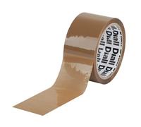 Diall Brown Packing Tape (L)50M (W)50mm