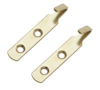 Diall Carbon Steel Medium Single Hook (H)14mm (W)11mm, Pack Of 2