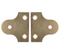 Diall Carbon Steel Mirror Plates (L)50mm, Pack Of 2