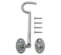 Diall Chrome-Plated Cabin Hook, (L)130mm